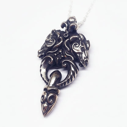 Horse's Head Vintage sterling Silver Pendant