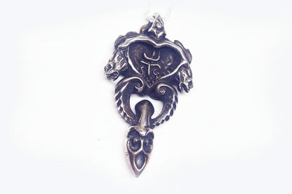 Horse's Head Vintage sterling Silver Pendant