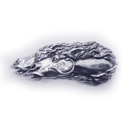 Horses Couple Running Sterling Silver Belt Buckle