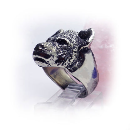 Hyena Sterling Silver Ring