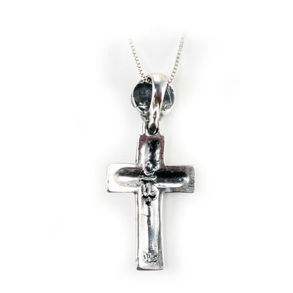 Vintage Style Cross Sterling Silver Pendant