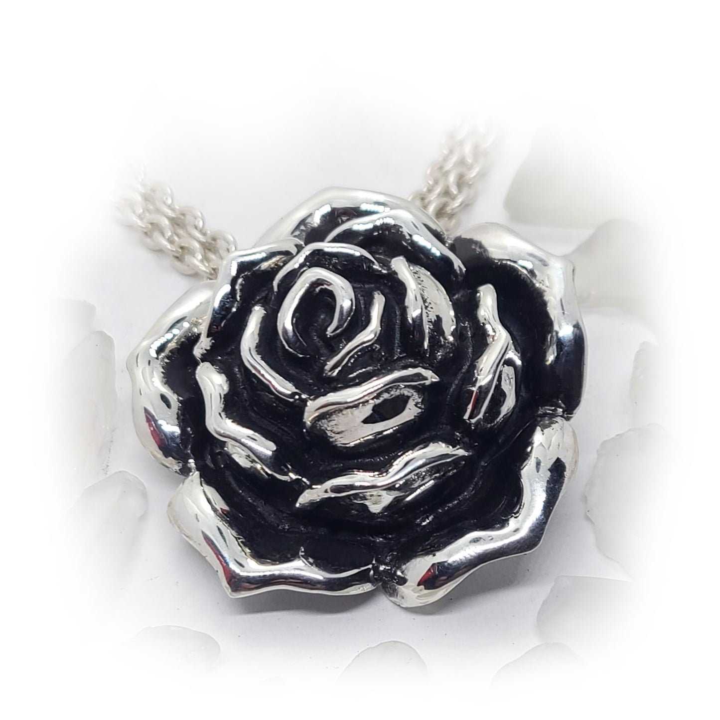 IRC Rose Sterling Silver Pendant