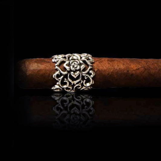 IRC Rose Sterling Silver Ring with Ruby for Cigar