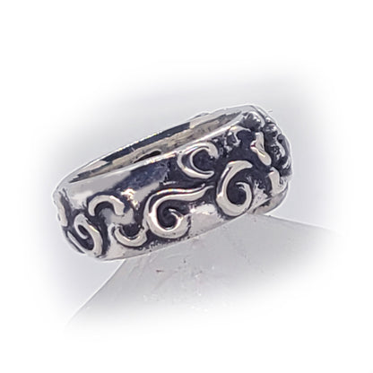 IRC Wedding Band Sterling Silver Ring