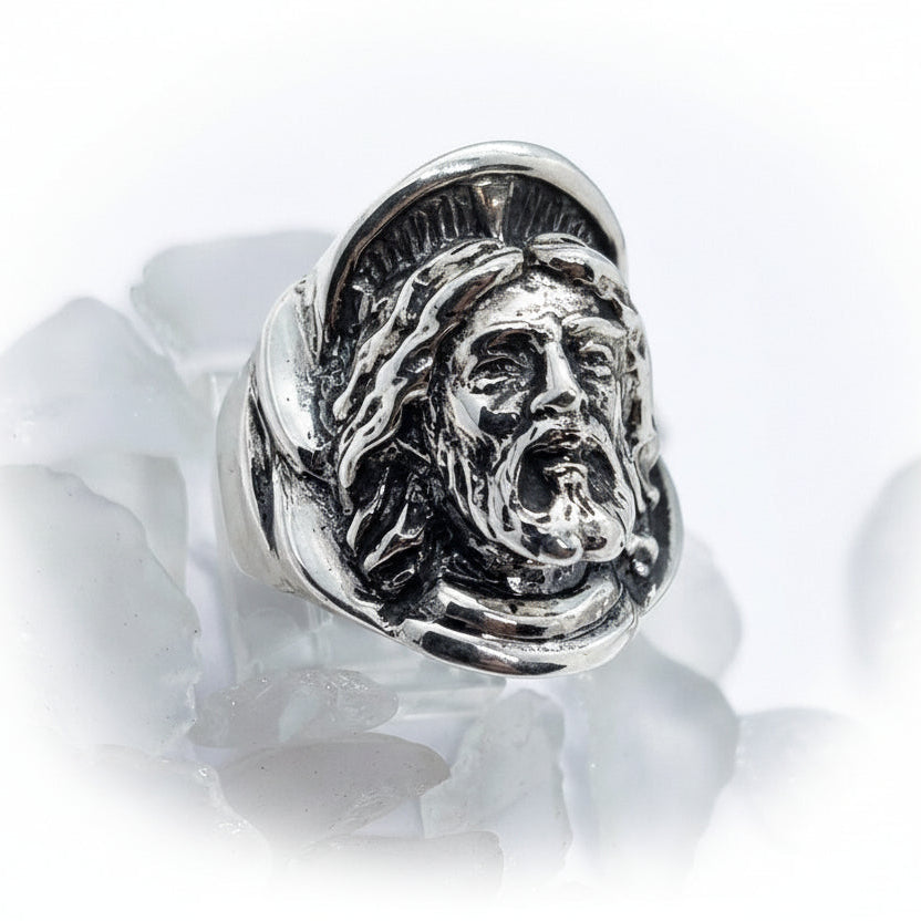 Jesus Christ Sterling Silver Ring