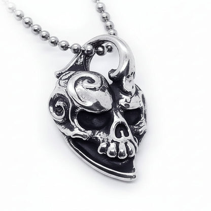 Jokers Love Skull Sterling Silver Pendant