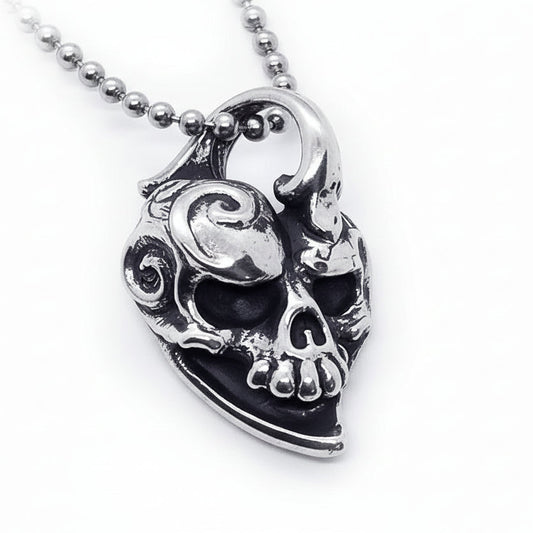 Jokers Love Skull Sterling Silver Pendant