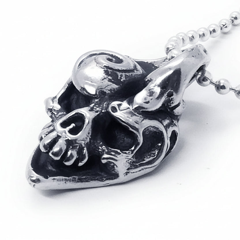 Jokers Love Skull Sterling Silver Pendant