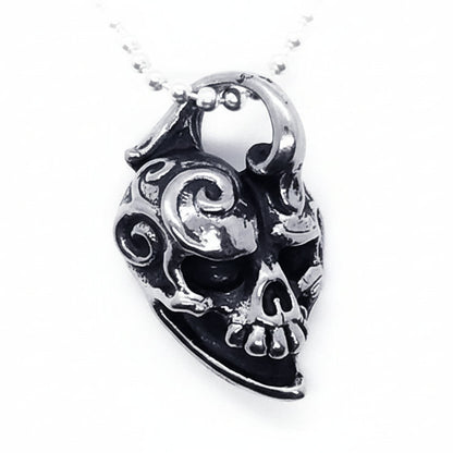 Jokers Love Skull Sterling Silver Pendant