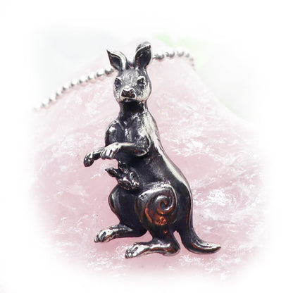 Kangaroo Sterling Silver Pendant