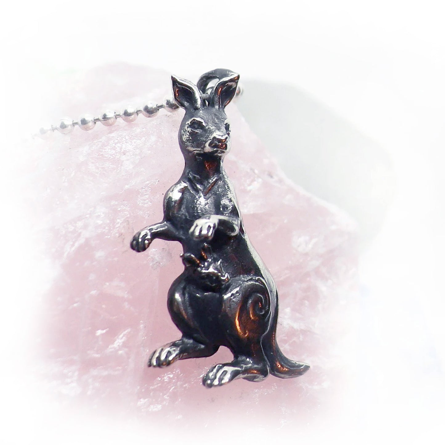Kangaroo Sterling Silver Pendant