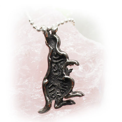 Kangaroo Sterling Silver Pendant