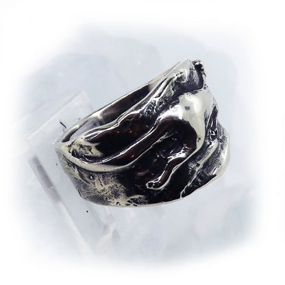 Kangaroo Sterling Silver Ring