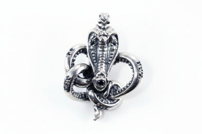 King Cobra Sterling Silver Pendant