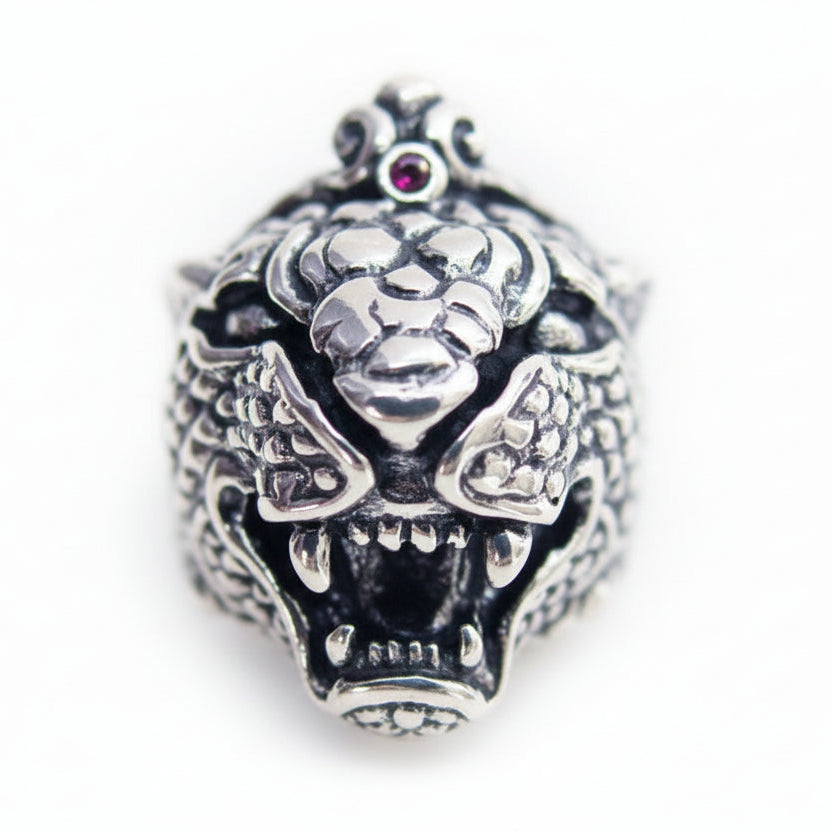 King Jaguar Sterling Silver Ring