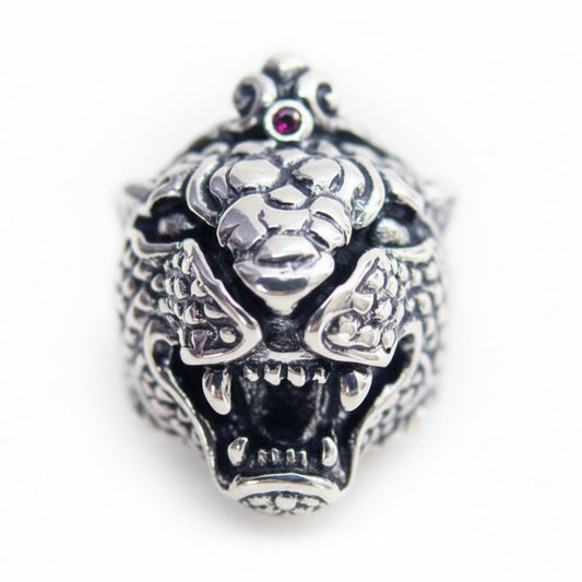 King Jaguar Sterling Silver Ring