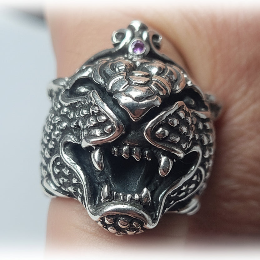 King Jaguar Sterling Silver Ring