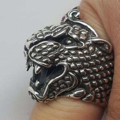 King Jaguar Sterling Silver Ring