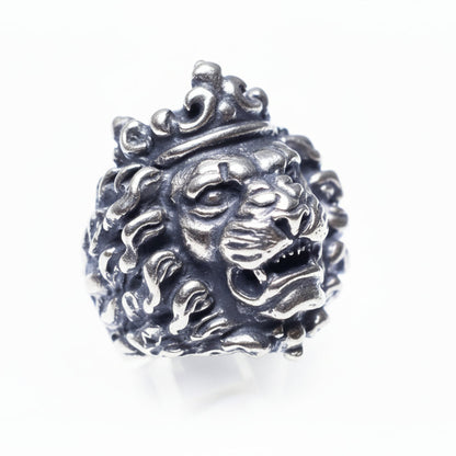 King Of Lions Sterling Silver Ring