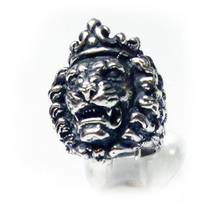 King Of Lions Sterling Silver Ring