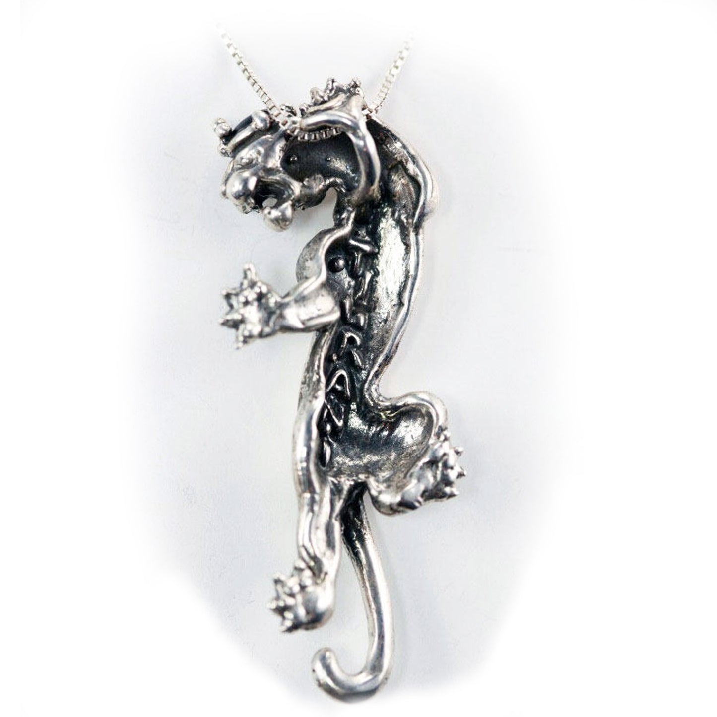 King of Jaguar Sterling Silver Pendant