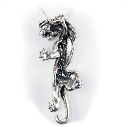 King of Jaguar Sterling Silver Pendant