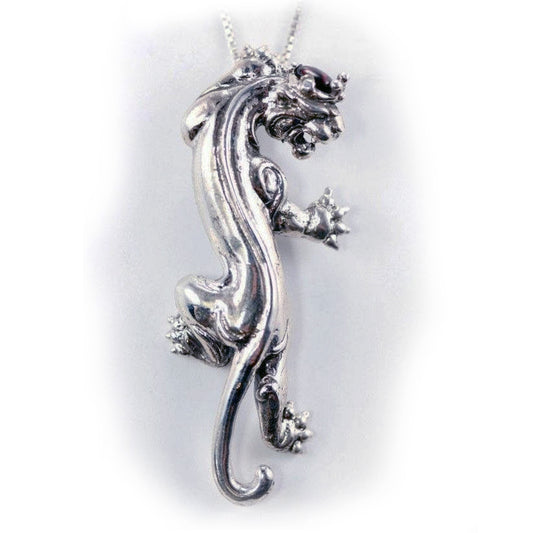 King of Jaguar Sterling Silver Pendant