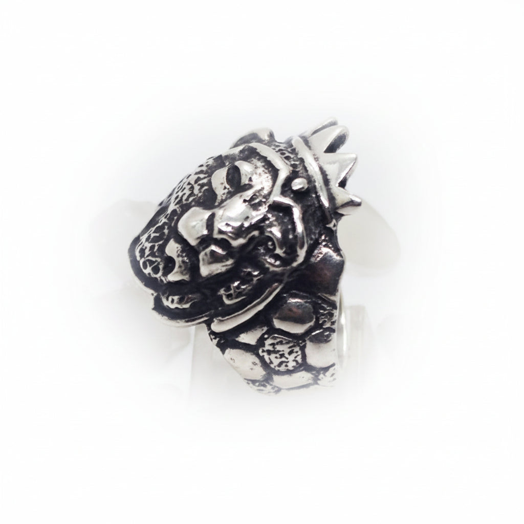 King of Soccer Football Lion Sterling Silver Ring