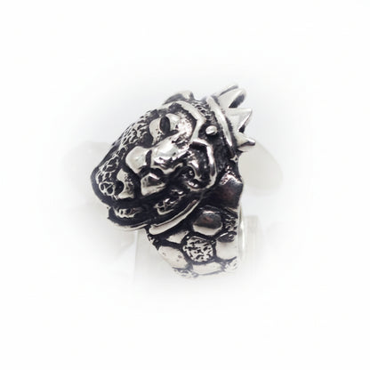 King of Soccer Football Lion Sterling Silver Ring