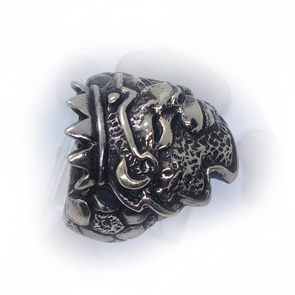 King of Soccer Football Lion Sterling Silver Ring