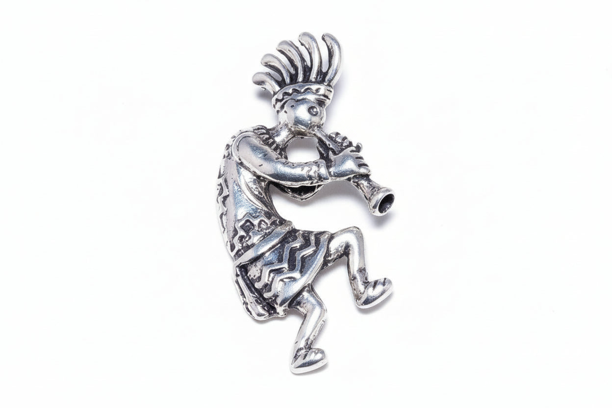 Kokopelli Sterling Silver Pendant