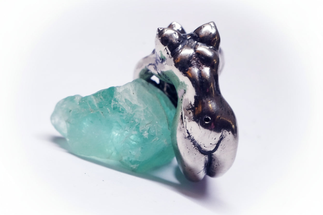Lady Body Sterling Silver Ring