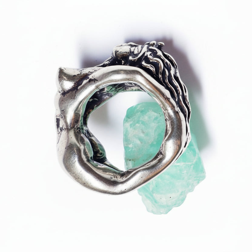 Lady Body Sterling Silver Ring