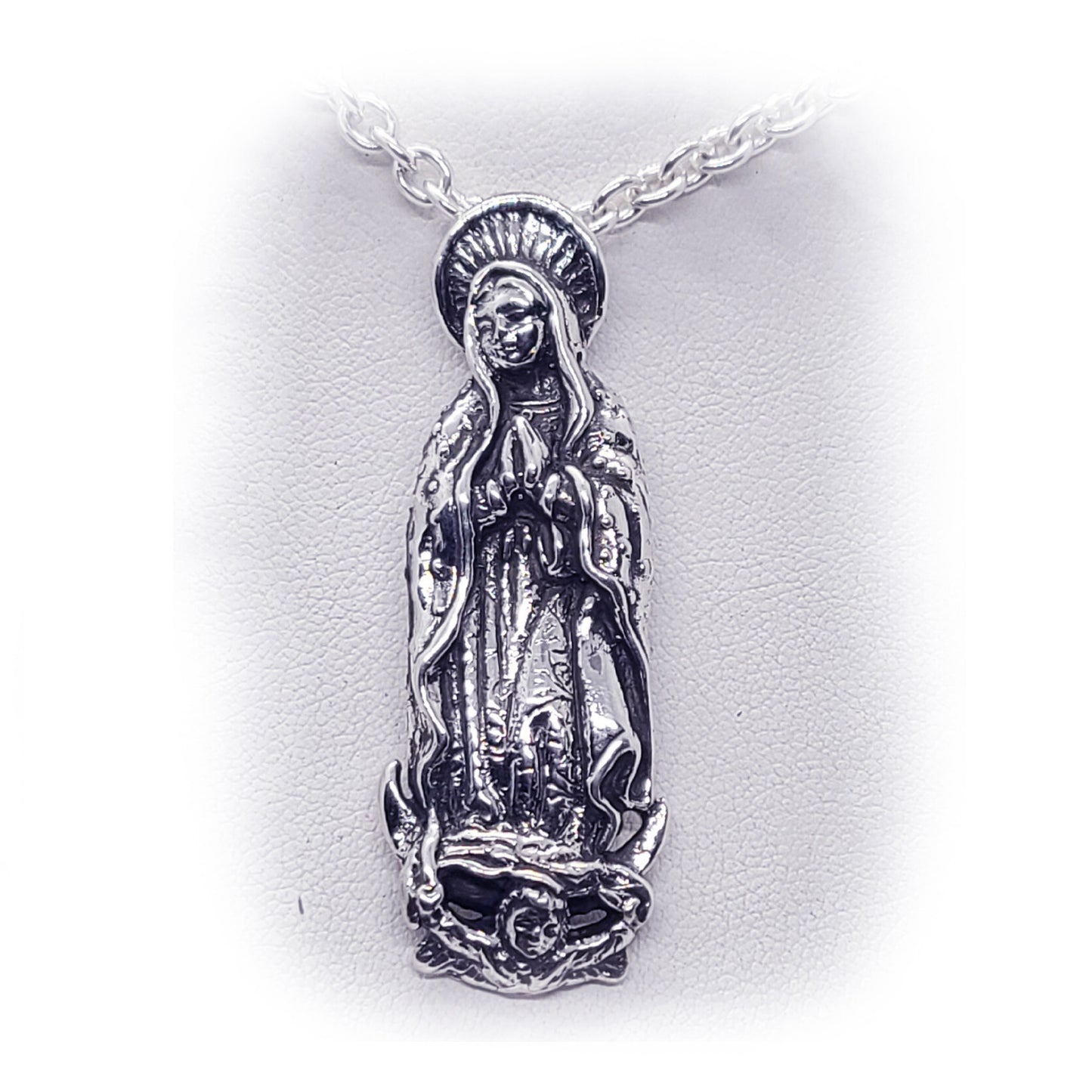 Lady of Guadalupe Sterling Silver Pendant