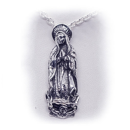 Lady of Guadalupe Sterling Silver Pendant