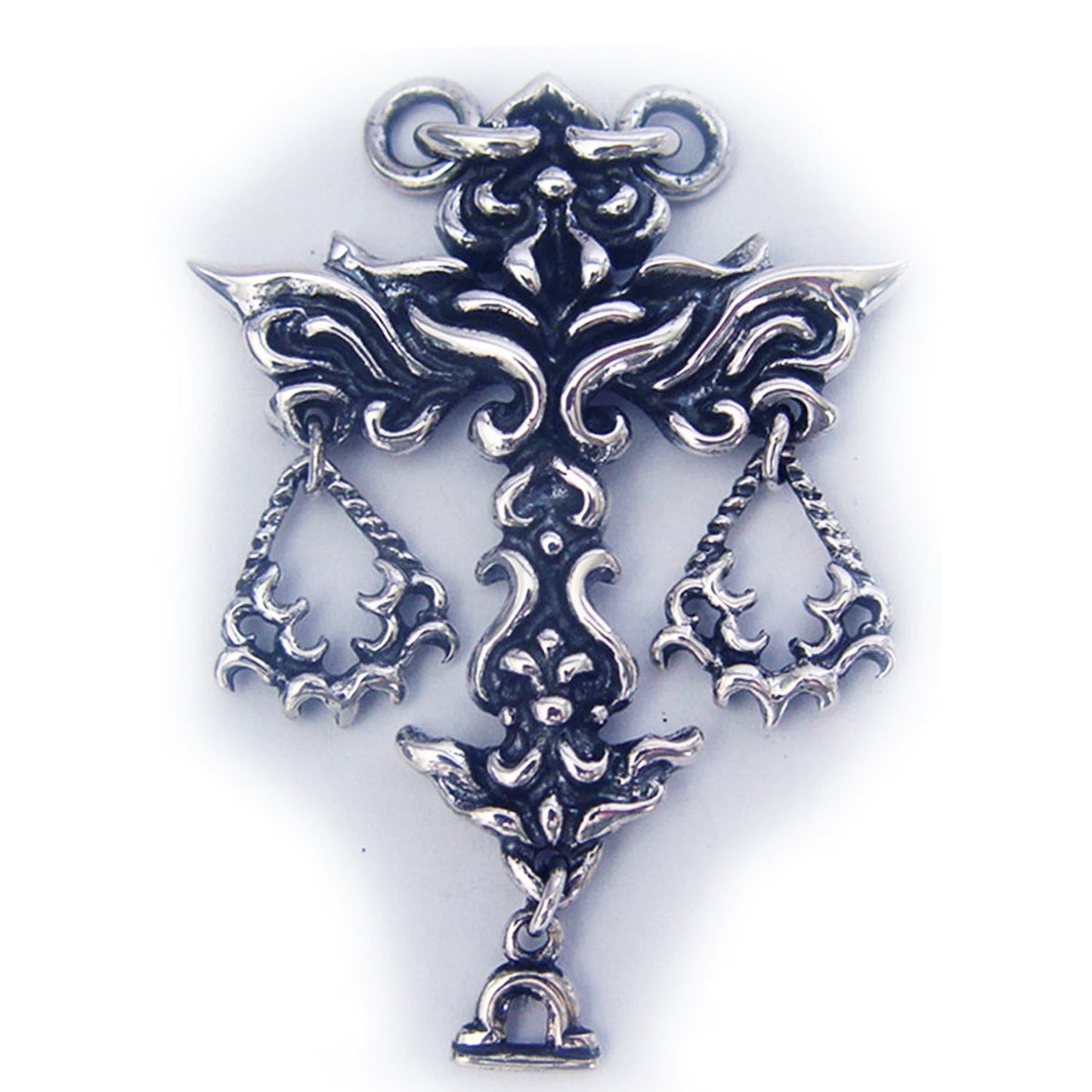 Libra "September 23 - October 22" Sterling Silver Pendant or Necklace