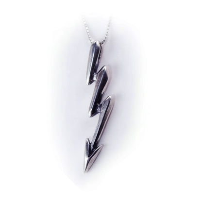 Lightning Bolt Sterling Silver Pendant