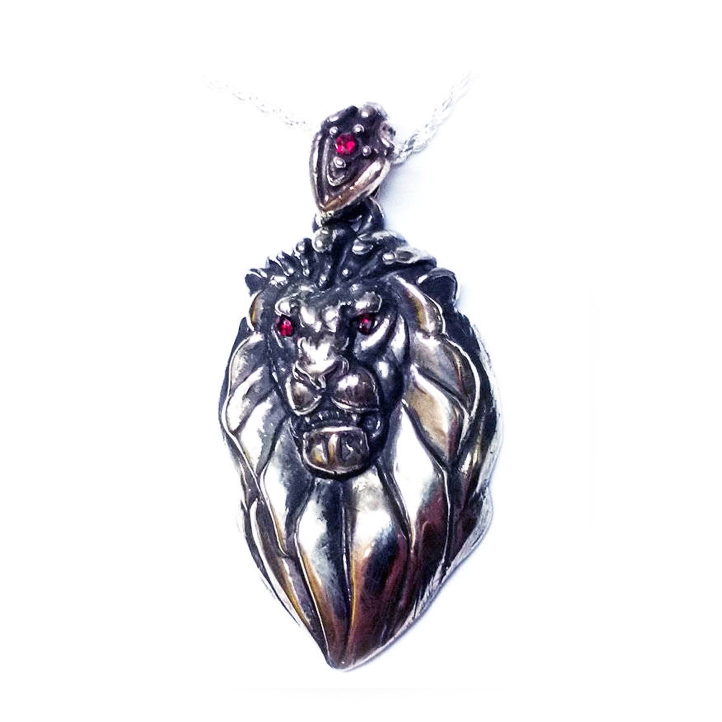 Lion MGM Sterling Silver Pendant V3