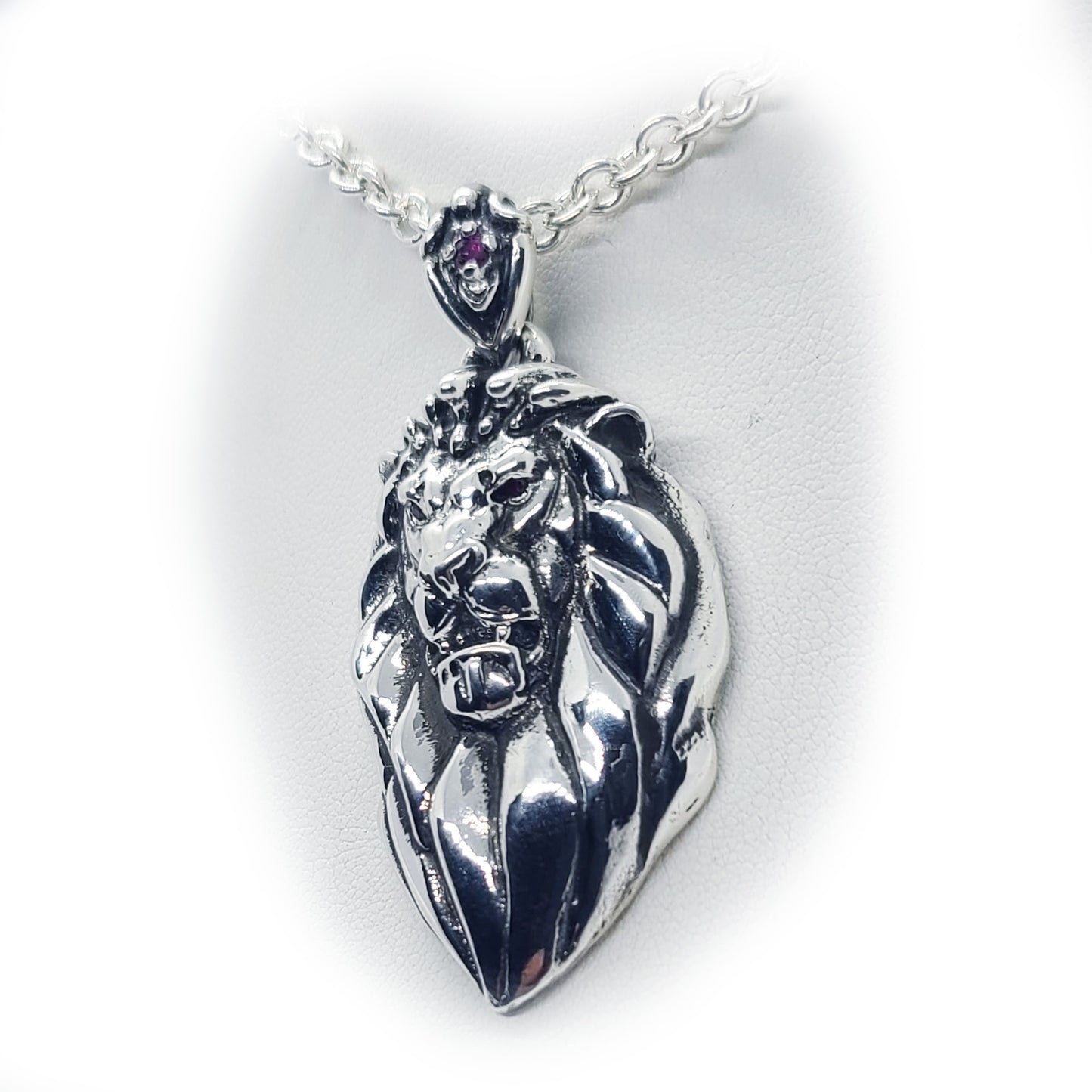 Lion MGM Sterling Silver Pendant V3