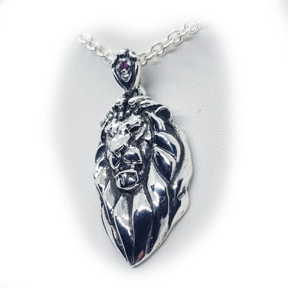 Lion MGM Sterling Silver Pendant V3
