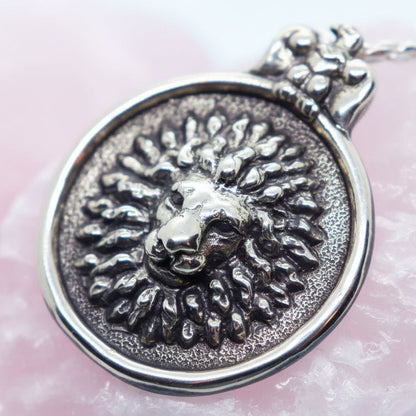 Lion Sterling Silver Pendant