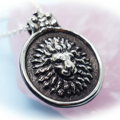 Lion Sterling Silver Pendant