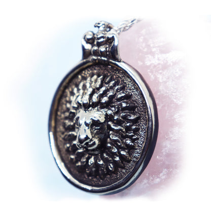Lion Sterling Silver Pendant