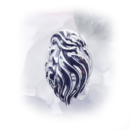 Lion Sterling Silver Ring