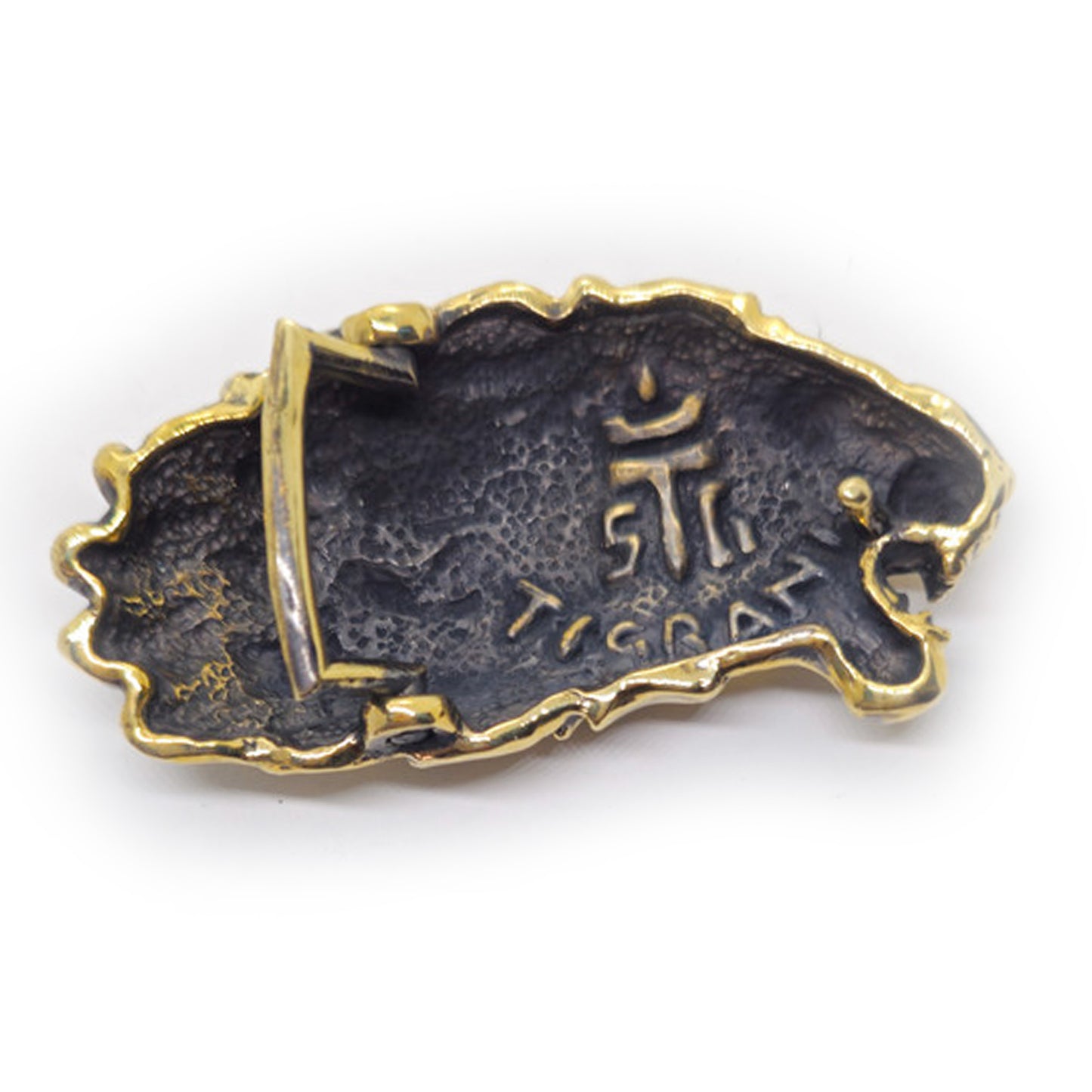 Lion Angry Head Curly Designed Hair Brass Belt Buckle