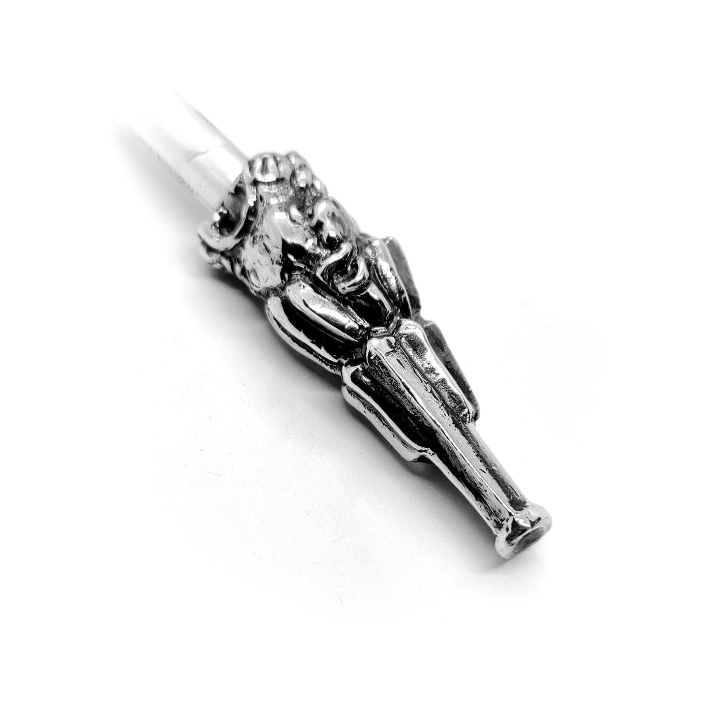 Lion Head Sterling Silver Cigarette Pipe