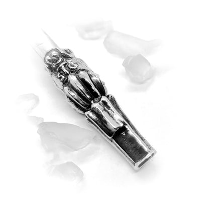 Lion Head Sterling Silver Cigarette Pipe