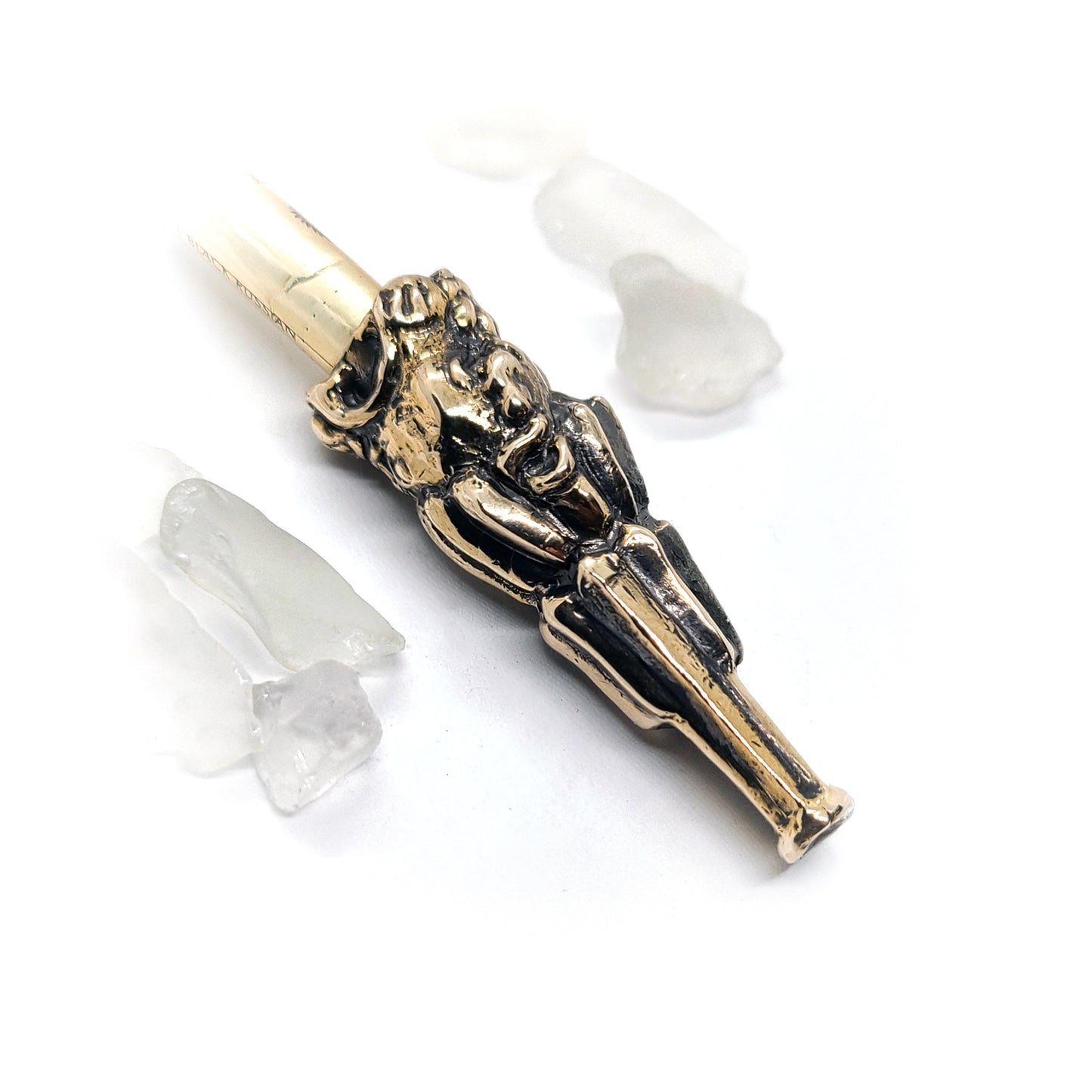 Lion Head Sterling Silver Cigarette Pipe