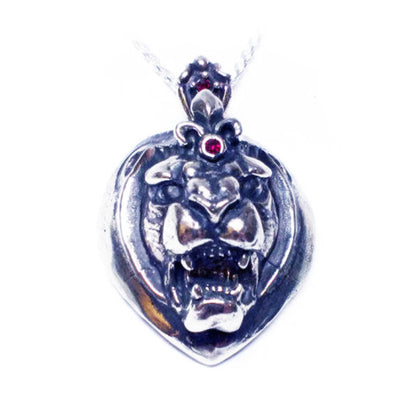 Lion heart sterling Silver Pendant