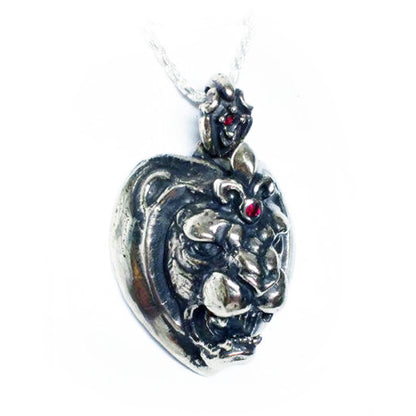 Lion heart sterling Silver Pendant